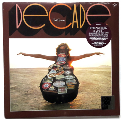 NEIL YOUNG, Decade 3-lp UUSI