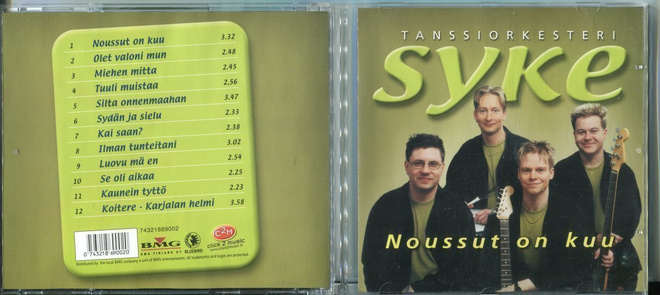 TANSSIORKESTERI SYKE . CD-LEVY . NOUSSUT ON KUU