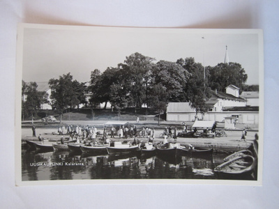 VANHA Postikortti Uusikaupunki 1950-luku Alkup.Mallikappale