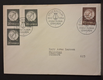 Ruotsi - Fa - 456-457 FDC 1954