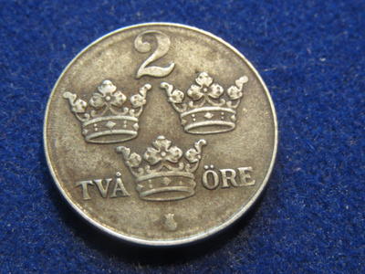 2 öre 1943 fe. Ruotsi-Sweden