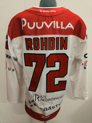 Joachim Rohdin #72 Porin Ässät game worn