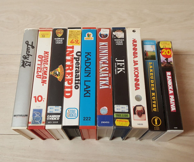 10 kpl VHS-kasetit (Paketti 1)