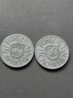 Itävalta 50 groschen 1946,1947