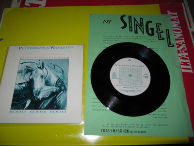 Pettersson & Wahlsten 7" Låt det komma låt det gå,Ps 1986