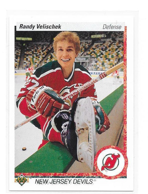 1990-91 Upper Deck #392 Randy Velischek New Jersey Devils