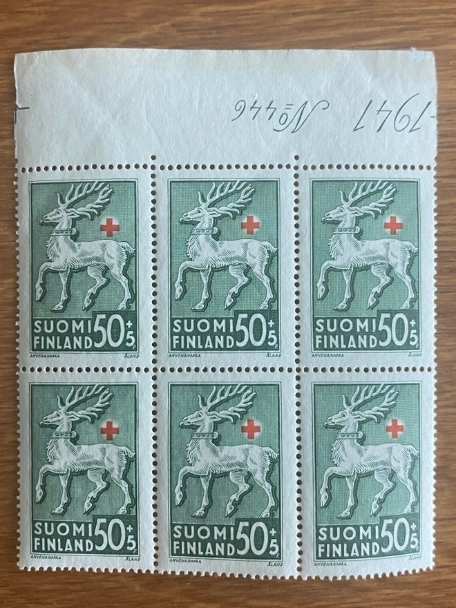 PR 1942 50 PENNIÄ+ 5 PENNIÄ NUMERO KUUSILO**