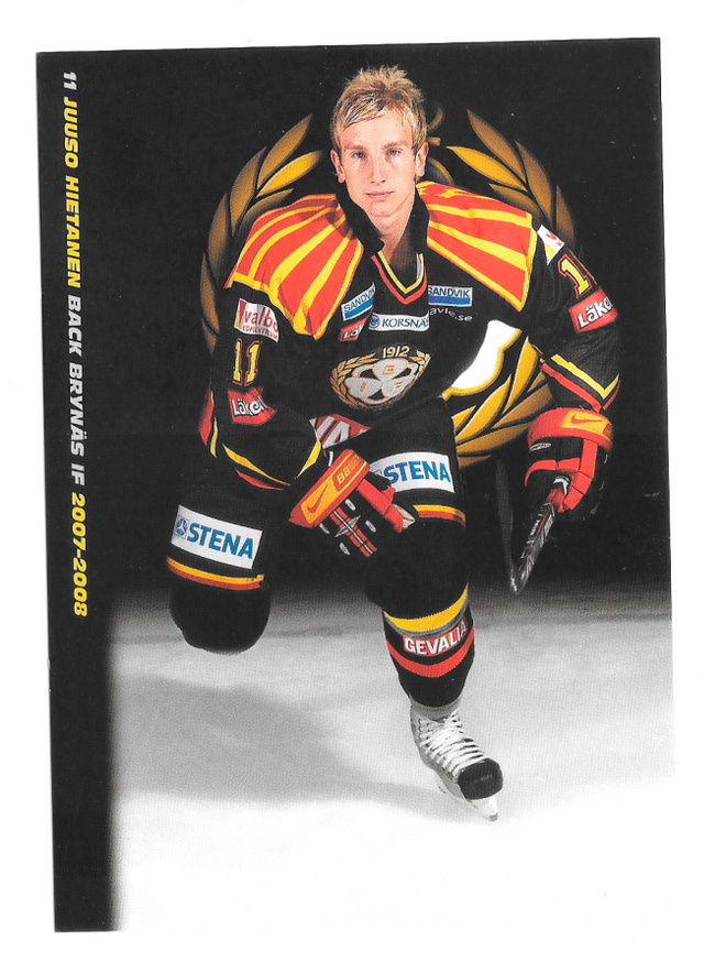 2007-08 Brynäs IF Postikortti Juuso Hietanen