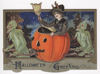 Halloween noitaa kannetaan kurpitsan sisällä