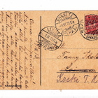 VANHA Postikortti Raahe Rautatie Asema Kulkenut 1913 - pikkukuva 2