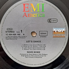 DAVID BOWIE : LET'S DANCE  LP - pikkukuva 3