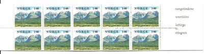 NORJA Norsk natur, luonto, täysi 10 merkin vihko **