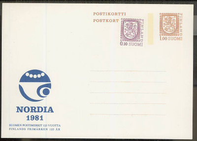 1981 NORDIA 1984 ehiökortti lisämerkillä +