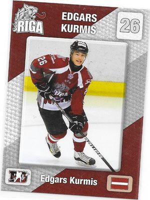 2010-11 HK Riga #26 Edgars Kurmis Latvia