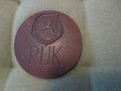 RUK--- Pronssi mitali v.1920--1970