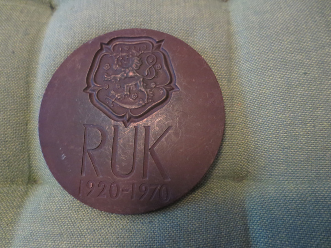 RUK--- Pronssi mitali v.1920--1970