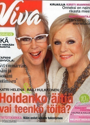 Viva n:o 12 2011 Katri Helena. Kirsti Manninen. Danny.