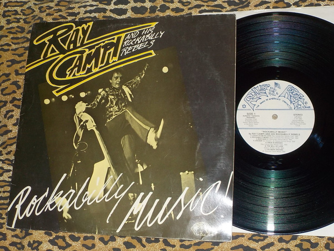 RAY CAMPI - Rockabilly Music - LP 1980 rockabilly suomi EX-