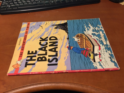 HERGE TINTIN THE BLACK ISLAND