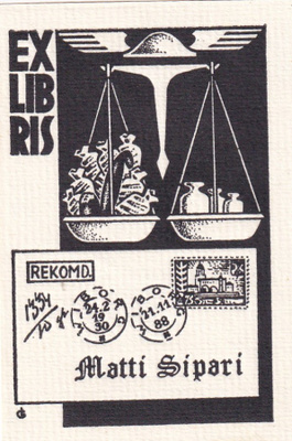 Ex Libris, Matti Sipari , b676