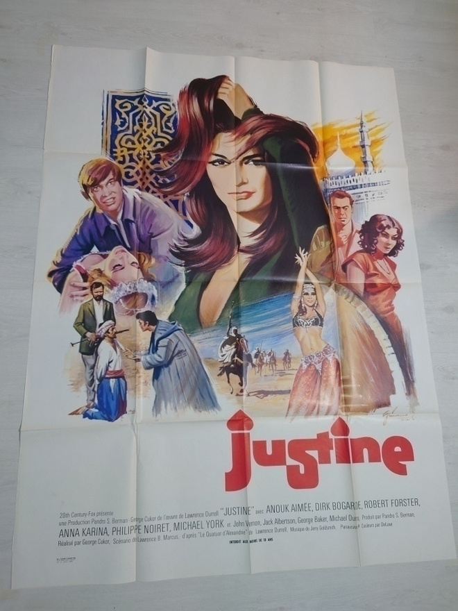 Justine - elokuvajuliste ( 160 x 118 cm )