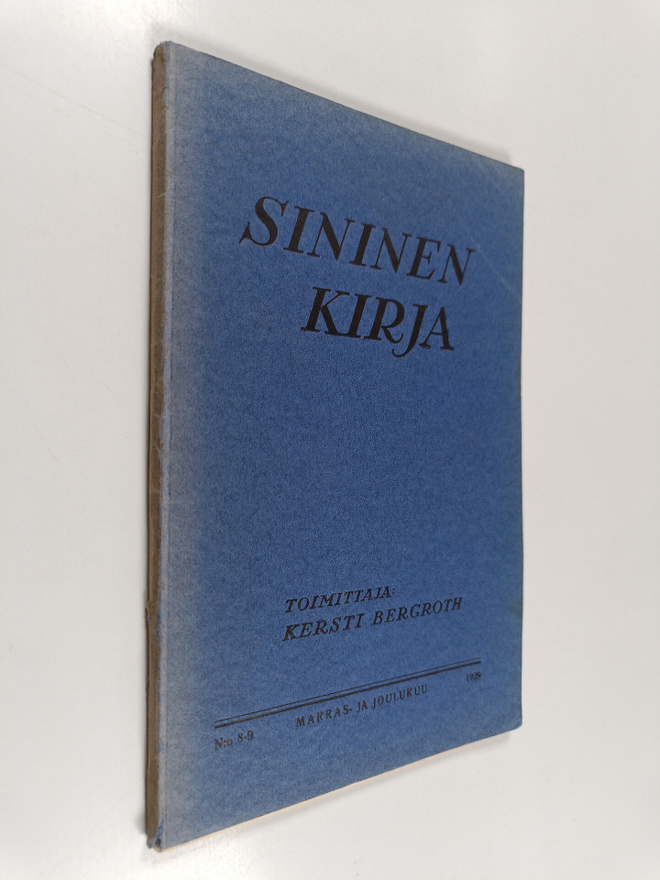 Kersti Bergroth : Sininen kirja : 1929
