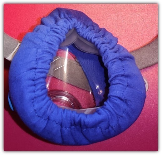 2 x 11cm CPAP-laitteen silikonimaskin kangassukka #30761