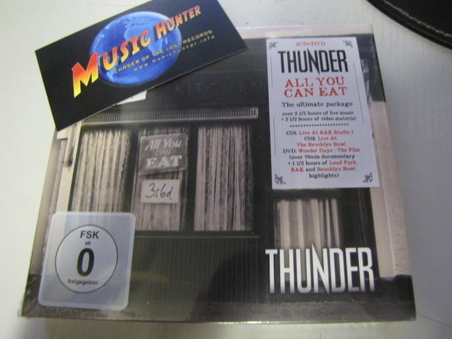 THUNDER - ALL YOU CAN EAT UUSI 2CD+DVD DIGIPAK UUSI