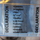 Servetti / Lautasliina Enkeli, sininen, kultaiset siivet - pikkukuva 4