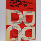 Yrjö Juve : Differentiaaliyhtälöiden alkeet - pikkukuva 1