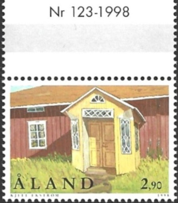 Åland 1998 Kuisteja 2,90 mk välilöpari numero ** LaPe 147