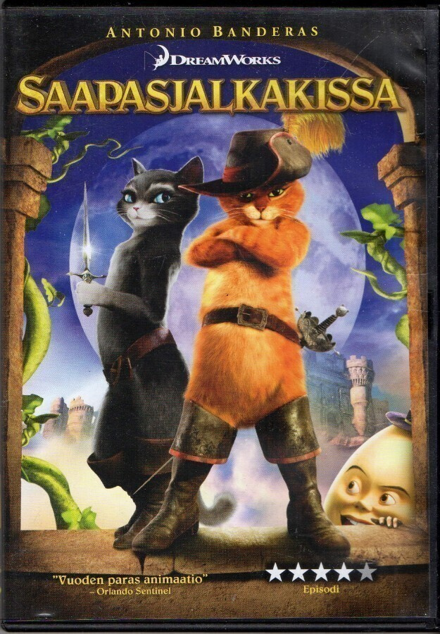 Saapasjalkakissa (Dreamworks, Puhuttu suomeksi)