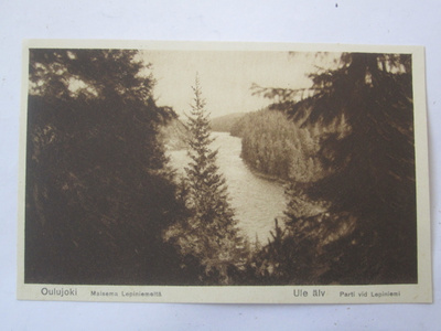 VANHA Postikortti Oulujoki 1920-luku