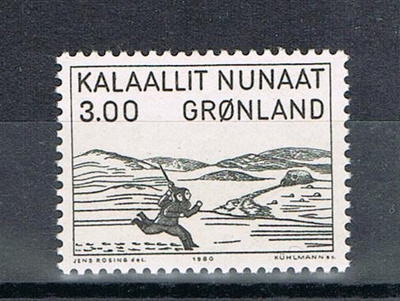 Grönlanti 1980 - Woodcut  ++