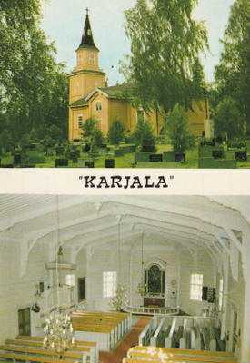 KIRKKOKORTTI - KARJALAN KIRKKO - 1