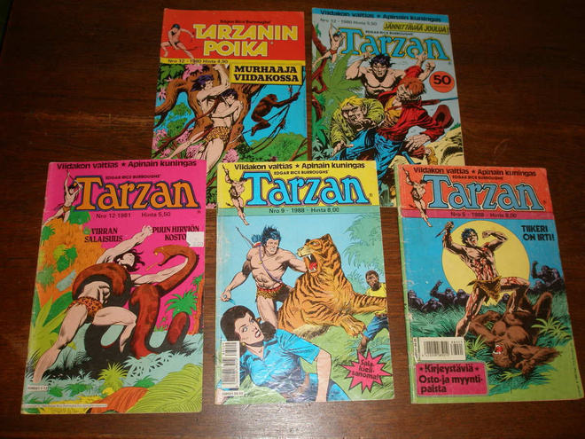 Tarzan LEHTI 5 KPL 1980-luku