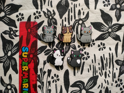 ~Jääkaappi magneetti kissa~ 5kpl