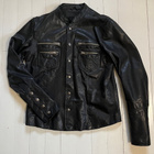All Saints Ramones Shirt miesten nahkatakki musta XL - pikkukuva 1