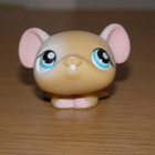 LITTLEST PET SHOP beige pieni HIIRI #191 - pikkukuva 1