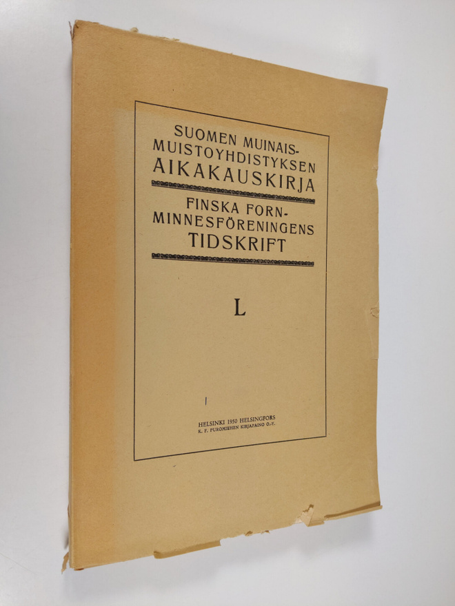 Suomen muinaismuistoyhdistyksen aikakauskirja L