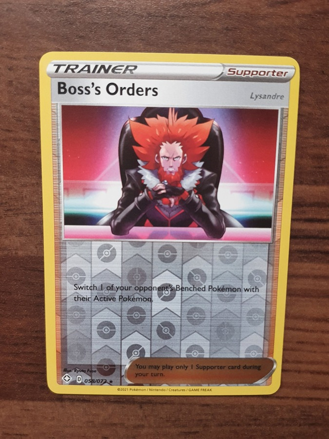 Pokemon Boss's Orders - Lysandre 058/072 Reverse holo Rare