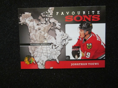 2008-09 UPPER DECK FAVORITE SONS JONATHAN TOEWS