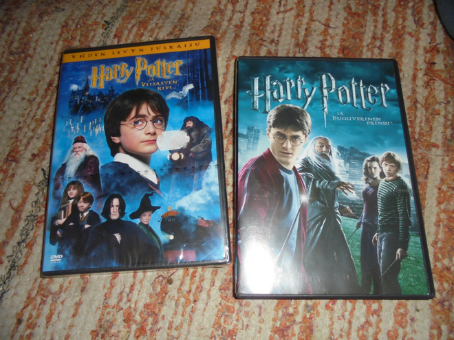 DVD Harry Potter x 2, Viisaten kivi ja puoliverinen prinssi