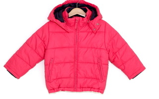 H&M - PUNAINEN TOPPATAKKI - koko 98