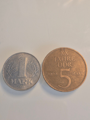 Itä-Saksa kaksi kolikkoa mark (14591)