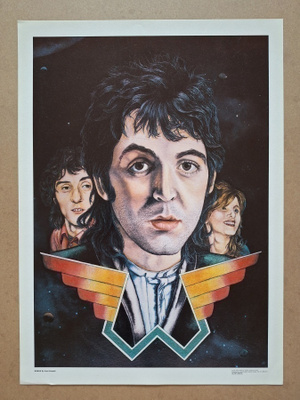 McCartney Paul & Wings  Juliste 41*30 cm Vuodelta 1979 Uusi