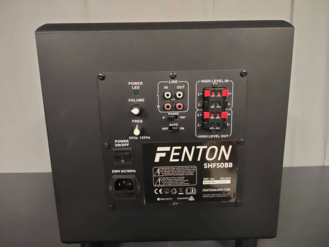 FENTON SHFS08B Aktiivisubwoofer 8" 200W