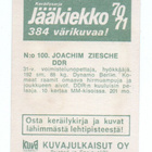 Jääkiekko 1970-71 n:o 100 JOACHIM ZIESCHE DDR - pikkukuva 2
