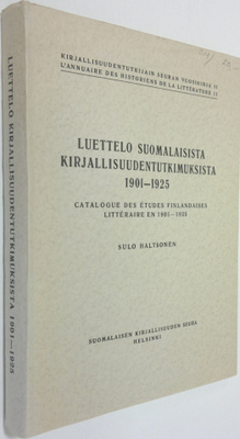 Sulo Haltsonen : Luettelo suomalaisista kirjallisuudentut...