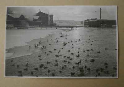 Tampere, sorsat avovedessä, tehtaat, koski, vkpk, p. 1933